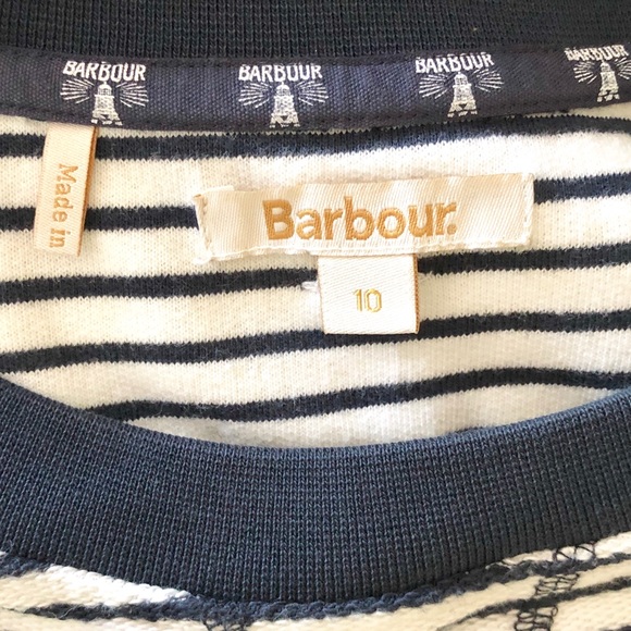 Barbour Montreith Striped Dress in Navy/White - Picture 4 of 7